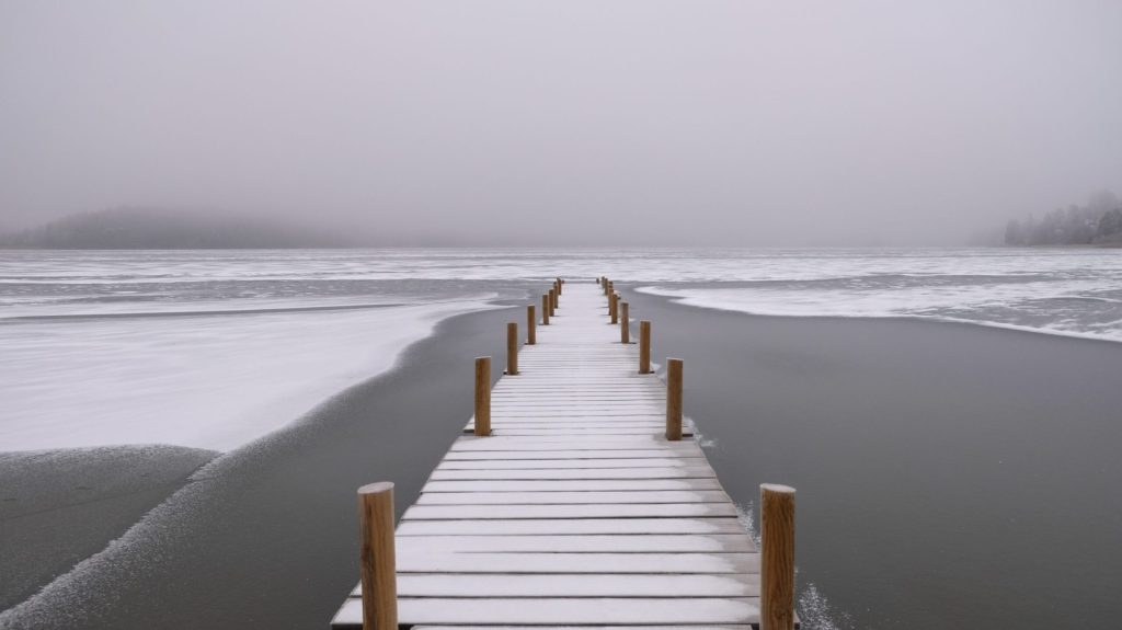Frozen Norwegian Lake
