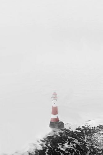Abstract photo of the Beachy Head Lighthouse by Christopher Ottesen