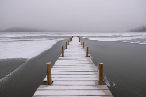 Frozen Norwegian Lake